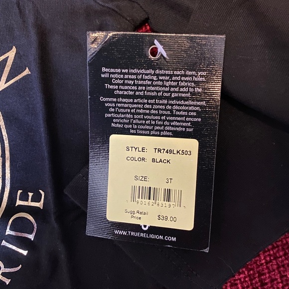 True Religion Gold Metallic Logo Tee - Picture 3 of 3